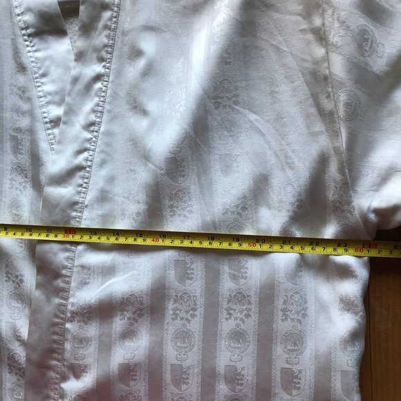 Luxury Vintage TCM Bathrobe Ivory White - Picture 12 of 14